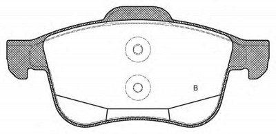 OPEN PARTS bpa118312 -  Комплект тормозных колодок, дисковый тормоз